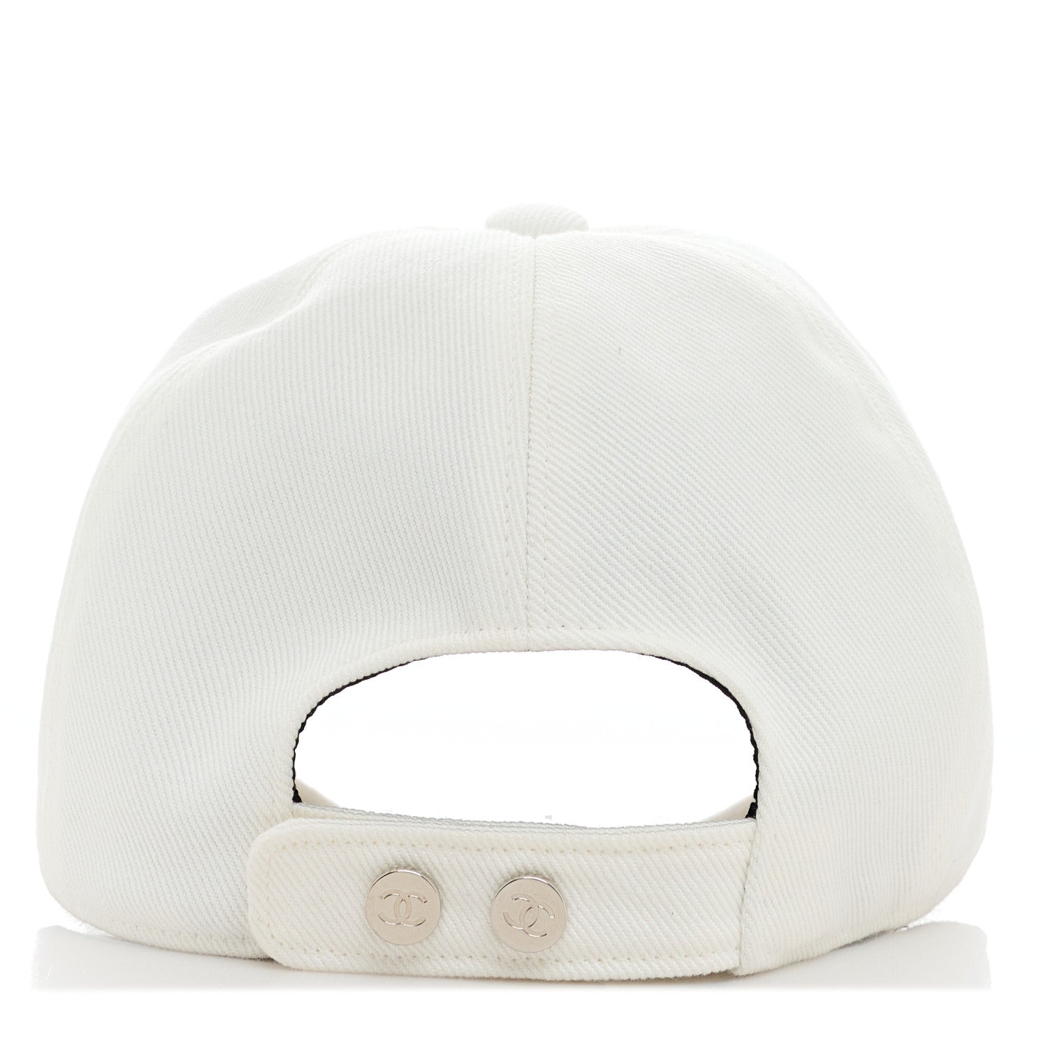 Chanel Cotton Sequin CC Cap Hat Ivory 4 of 8