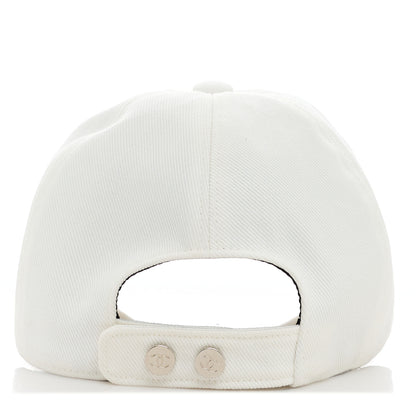 Chanel Cotton Sequin CC Cap Hat Ivory 4 of 8