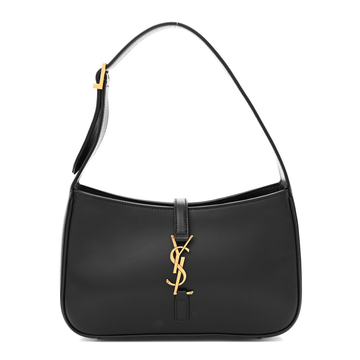 Saint Laurent Smooth Calfskin Le 5 A 7 Hobo Black 1 of 11