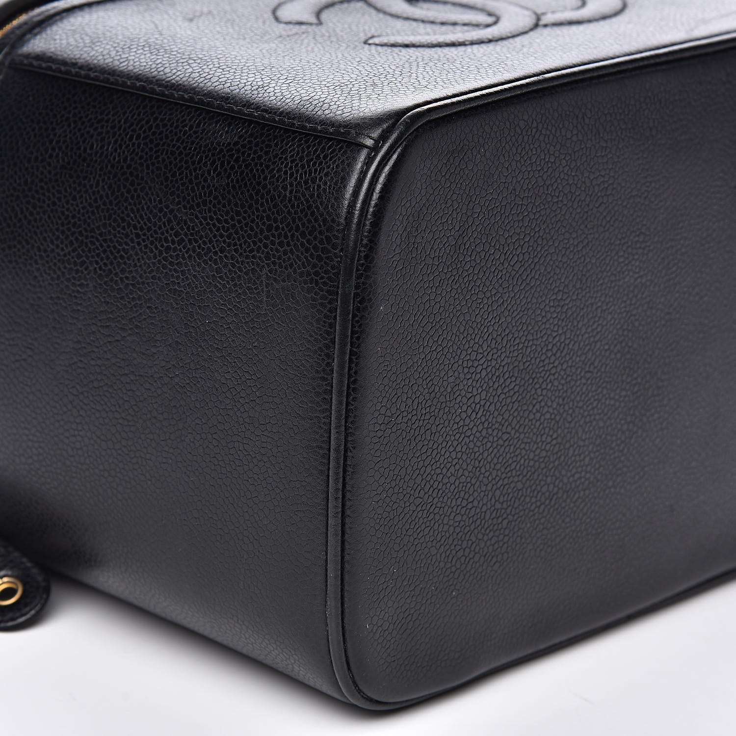 Chanel Caviar CC Vanity Train Case Black 11 of 15