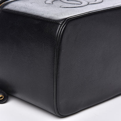 Chanel Caviar CC Vanity Train Case Black 11 of 15
