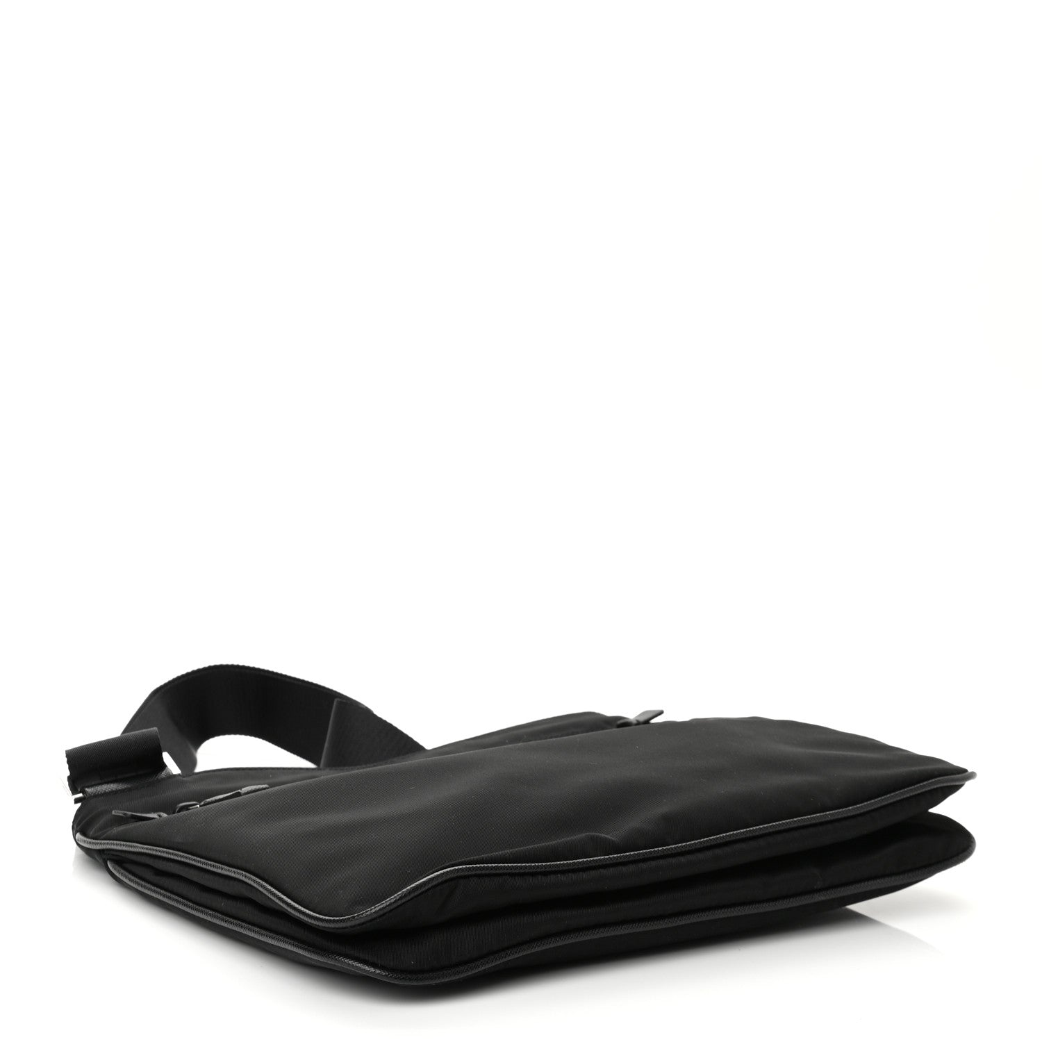 Prada Tessuto Nylon Messenger Bag Black 3 of 8