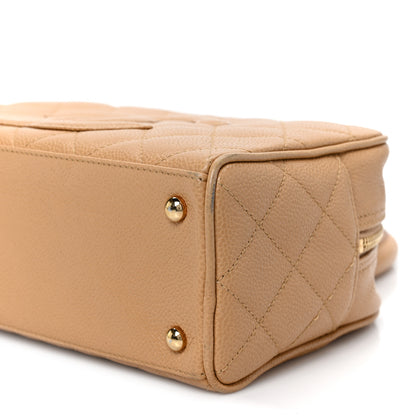 Chanel Caviar Quilted Small Bowler Beige 9 of 9