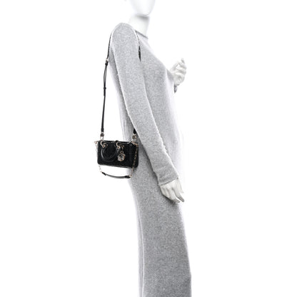 Christian Dior Lambskin Cannage Micro Lady D-Joy Black 2 of 10