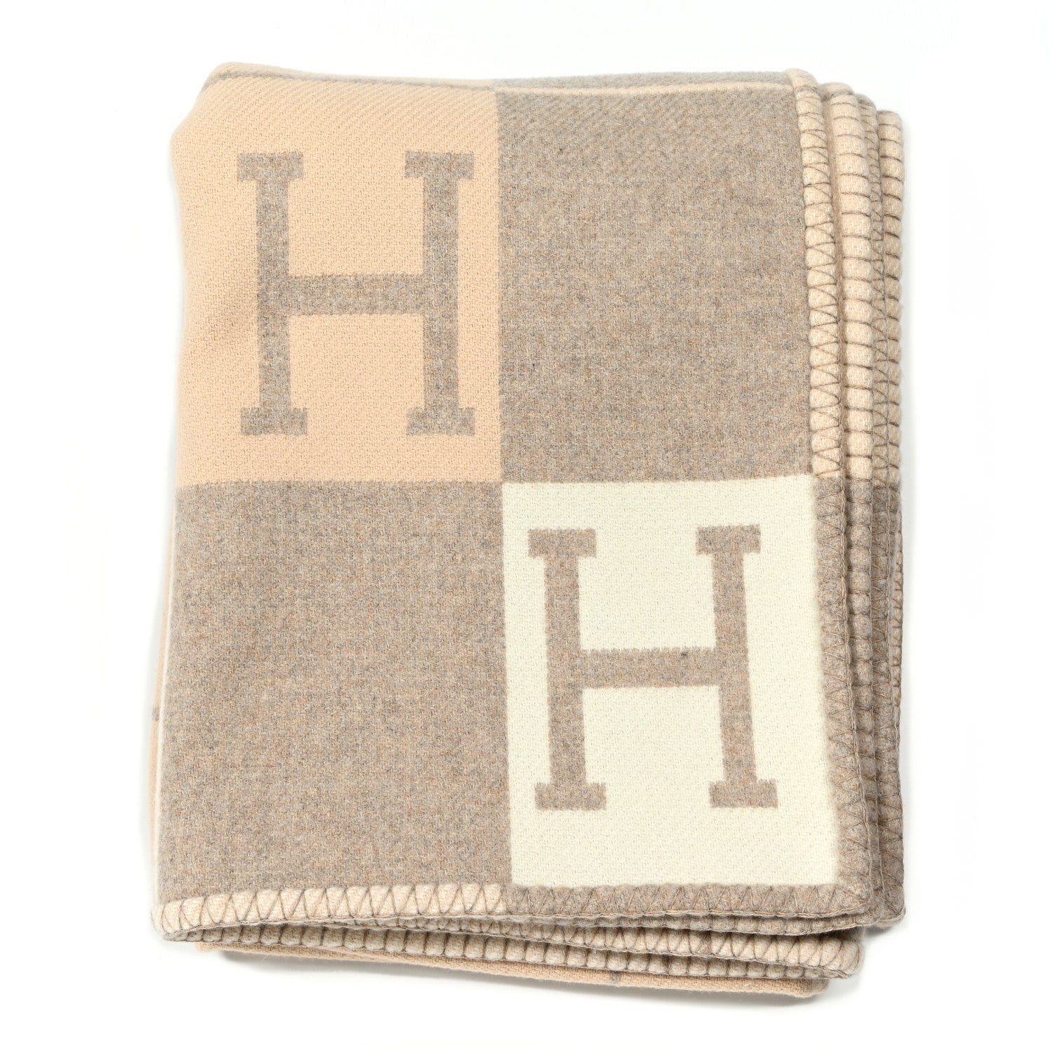 Hermes Wool Cashmere Avalon III Blanket Coco Camomille 1 of 3