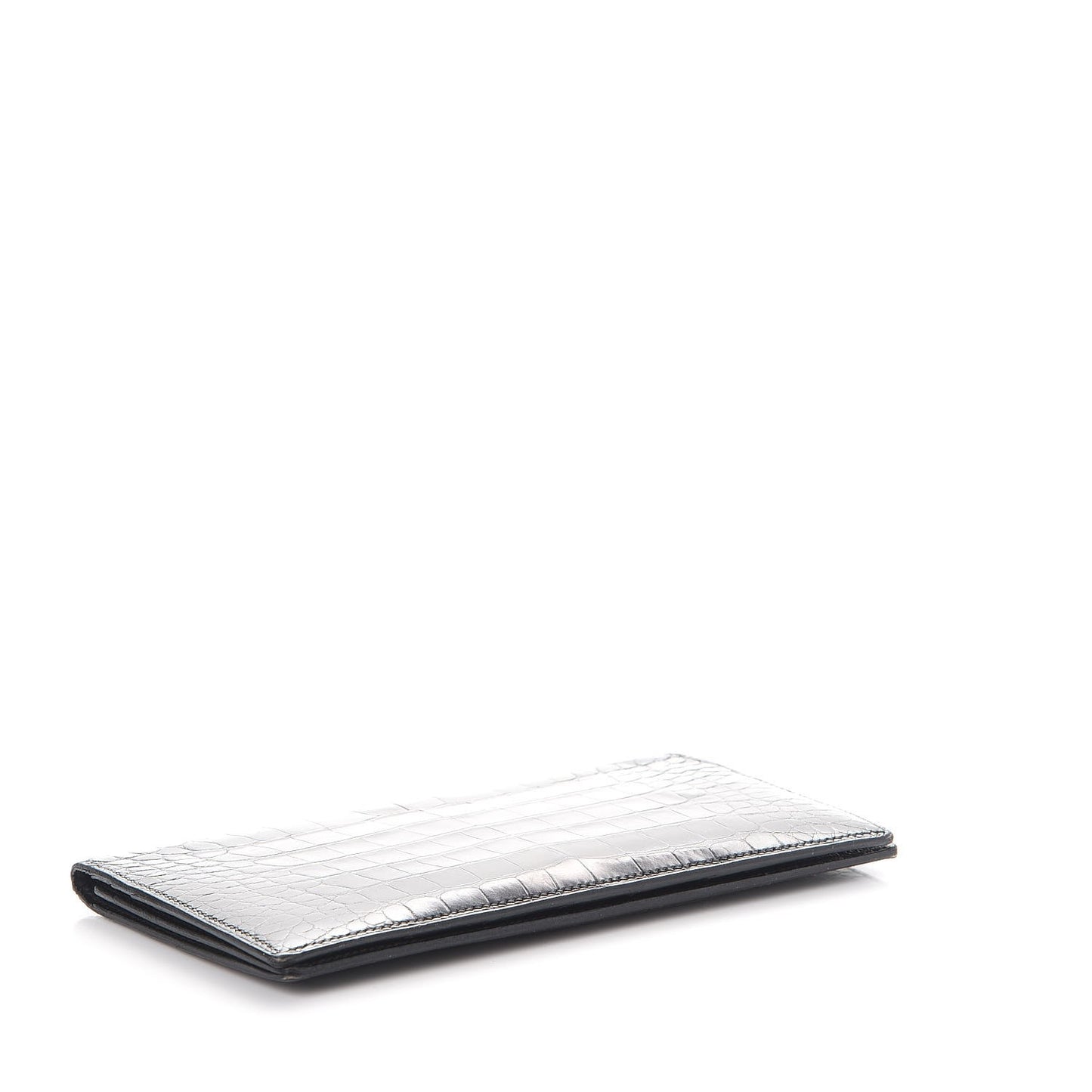 Alligator MC2 Fleming Checkbook Holder Wallet Black