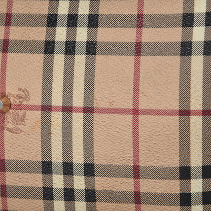 Burberry Haymarket Check Metal Stitch Lowry Dark Brown 24 of 24