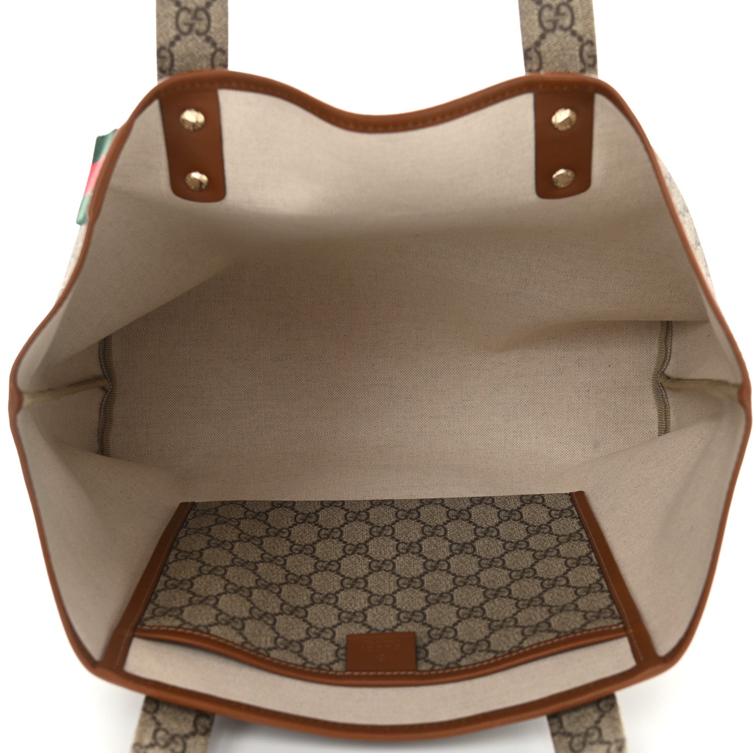 Gucci GG Plus Monogram Medium Signature Web Loop Tote Brown 5 of 11