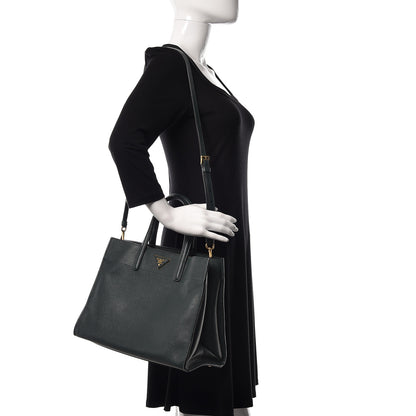 Prada Saffiano Soft Tote Smeraldo 2 of 9