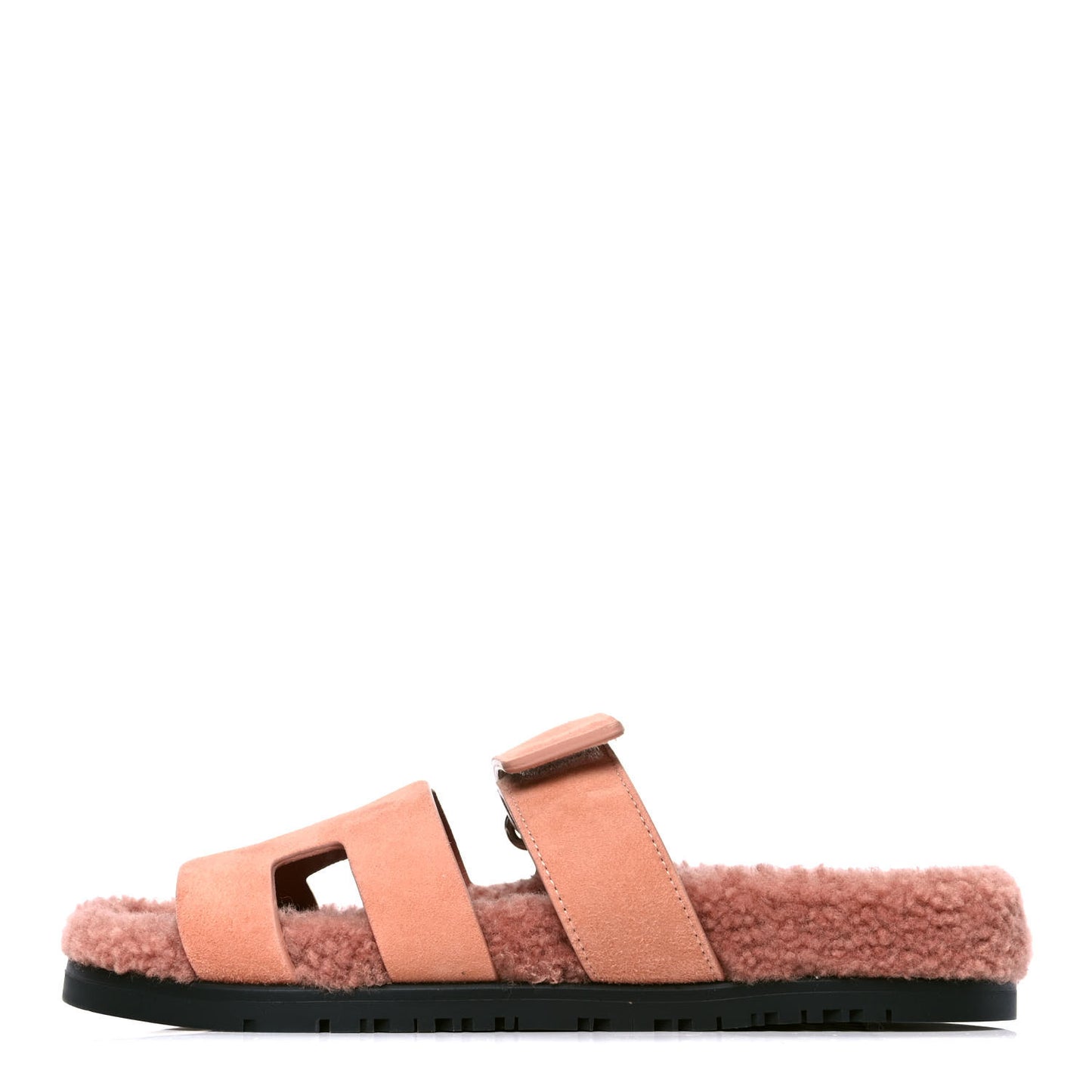 Suede Goatskin Woolskin Womens Chypre Sandals 37 Rose Aube