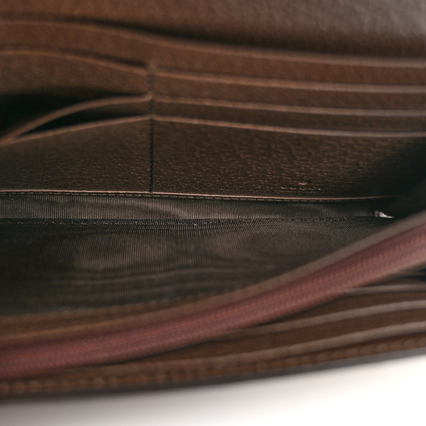 GG Supreme Monogram Web Ophidia Continental Wallet Brown