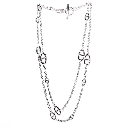 Hermes Sterling Silver Farandole Necklace 120 3 of 7