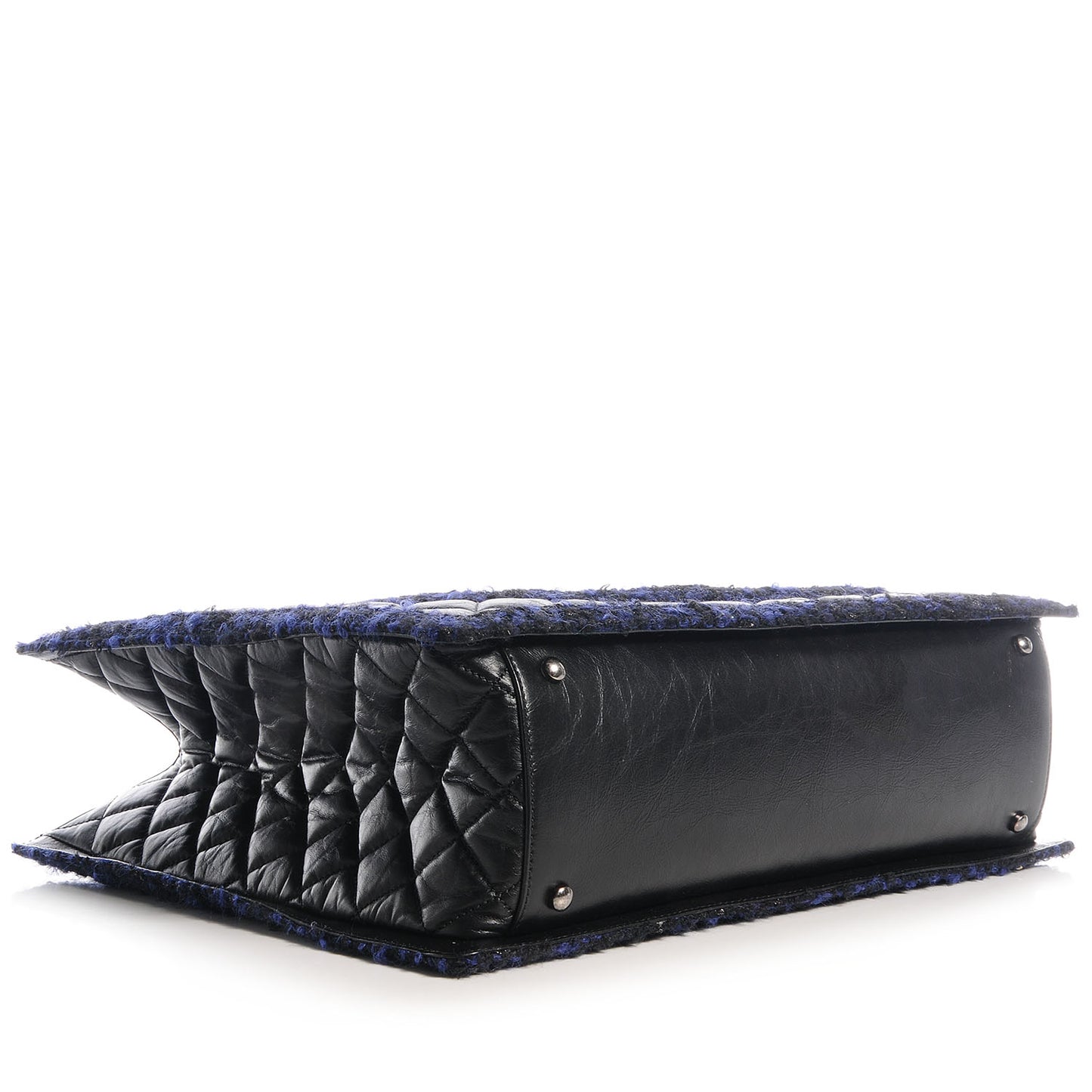 Calfskin Tweed Large Secrets Tote Black