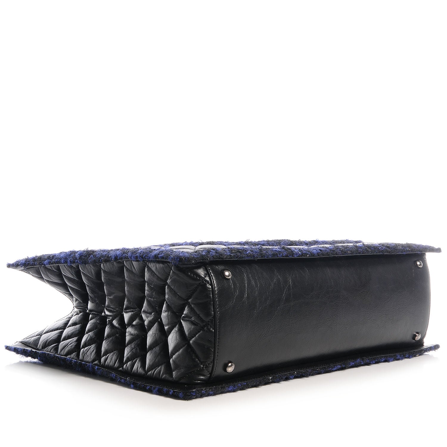 Chanel Calfskin Tweed Large Secrets Tote Black 4 of 9