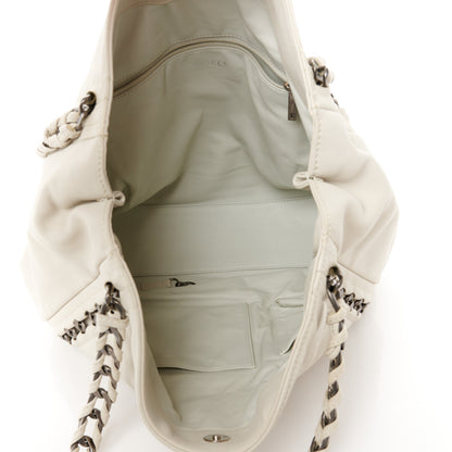 Chanel Calfskin East West Modern Chain Tote White 5 of 15