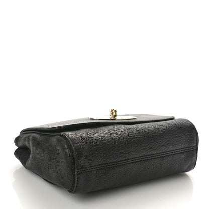 Mulberry Glossy Goatskin Small Lily Flap Black 4 of 9