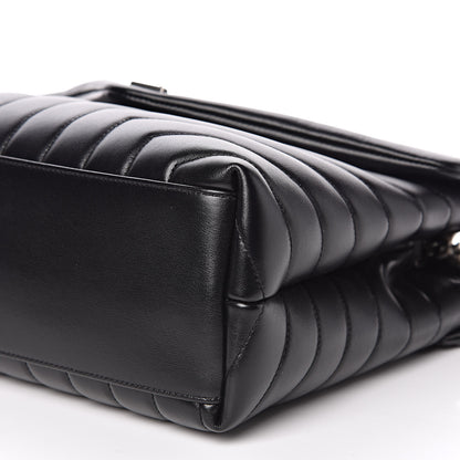 Saint Laurent Calfskin Y Quilted Monogram Medium Loulou Chain Satchel Black 7 of 11