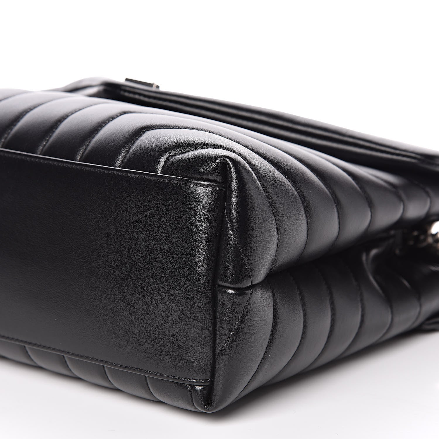 Saint Laurent Calfskin Y Quilted Monogram Medium Loulou Chain Satchel Black 7 of 11
