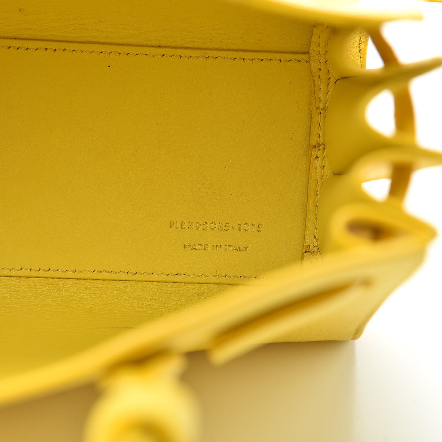 Grained Calfskin Nano Sac De Jour Jaune