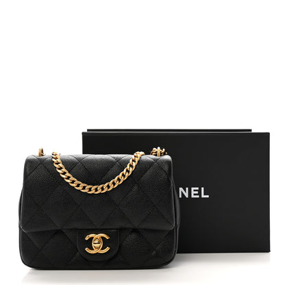 Chanel Caviar Quilted Mini Sweetheart Flap Black 11 of 11