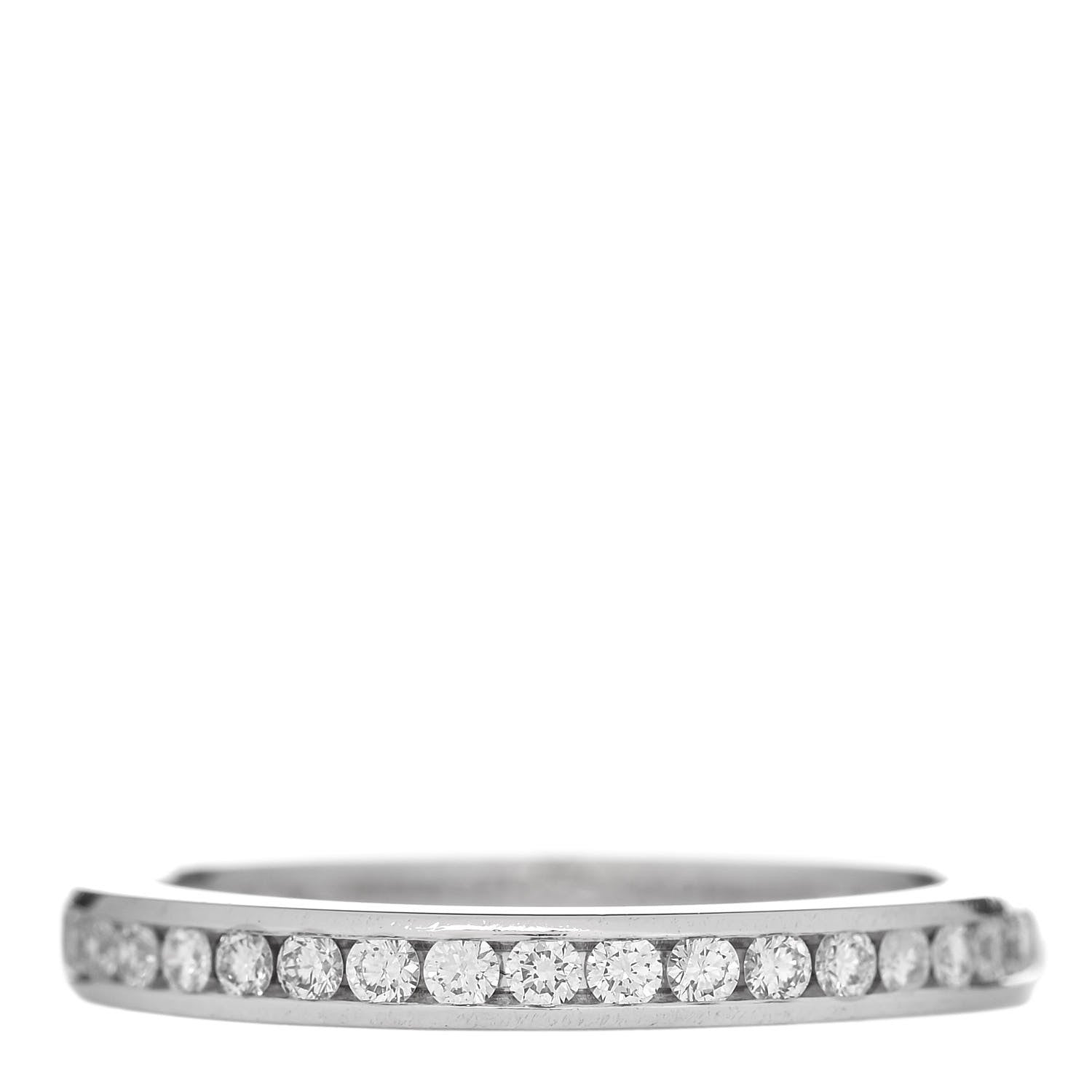 Tiffany Platinum Diamond 2mm Full Circle Wedding Band Ring 50 5.5 1 of 4