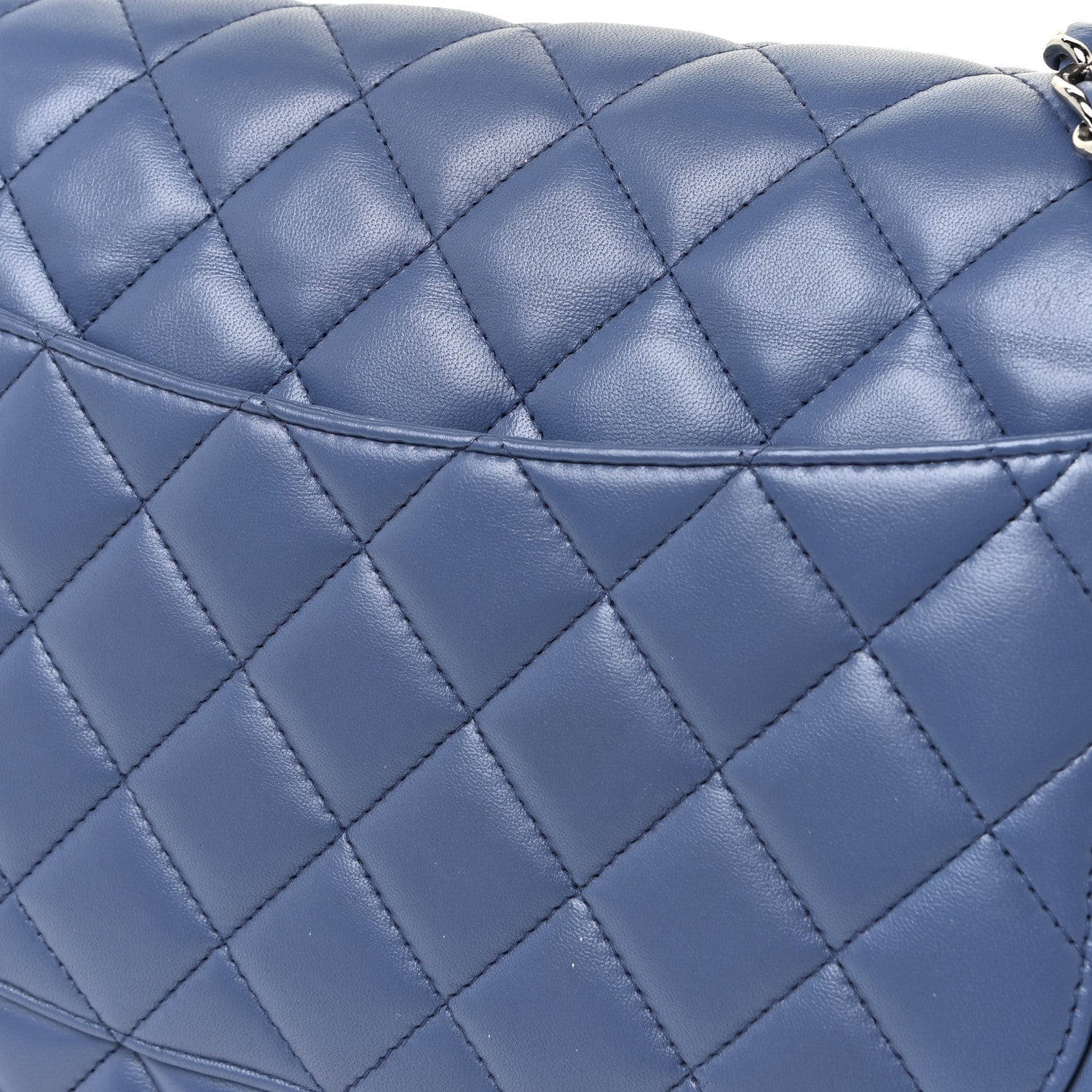 Chanel Lambskin Quilted Jumbo Double Flap Light Purple 16 of 17