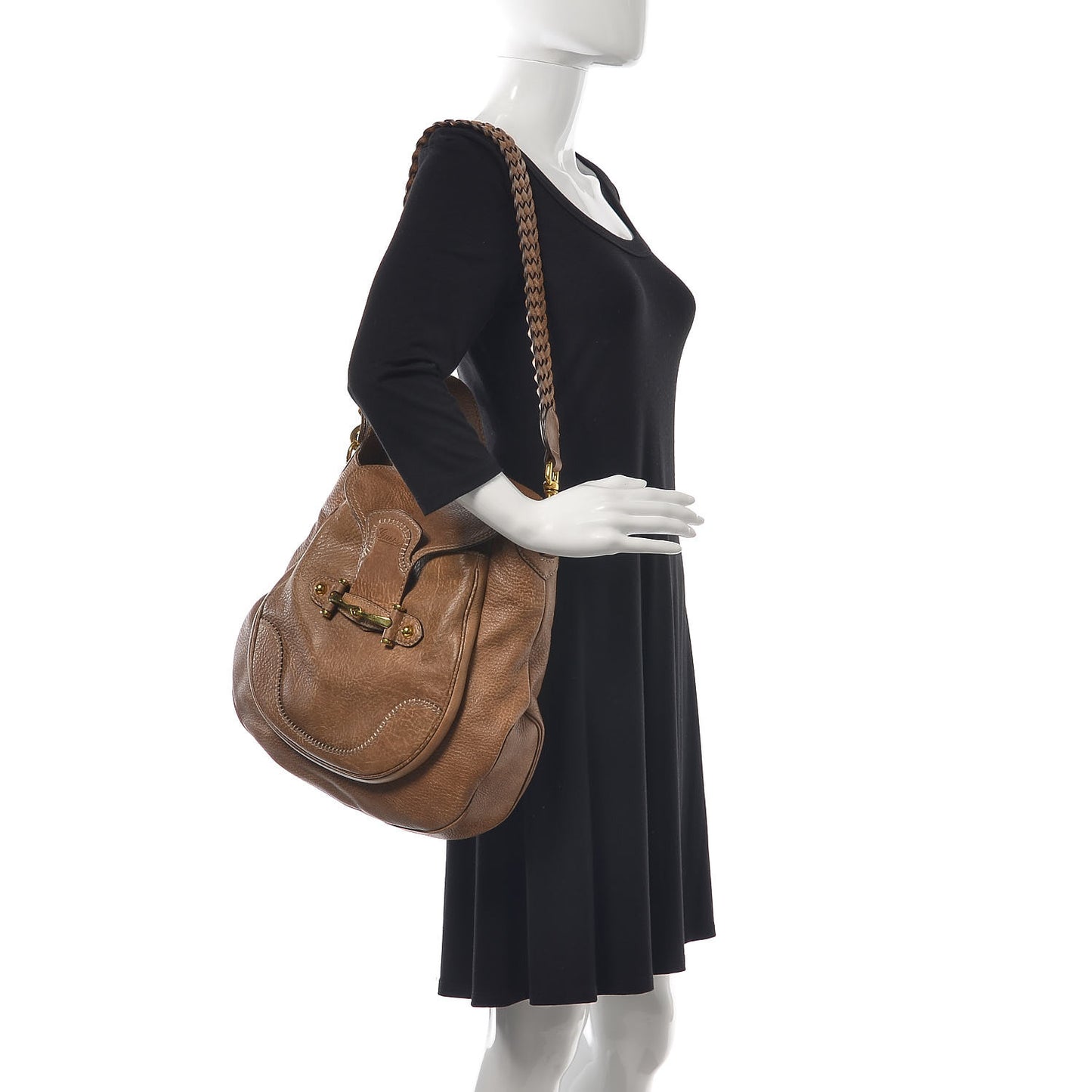 Libeccio Large New Pelham Shoulder Bag Brown