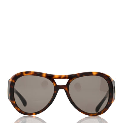 Chanel Acetate CC Pilot Sunglasses 5508 Dark Tortoise 2 of 8