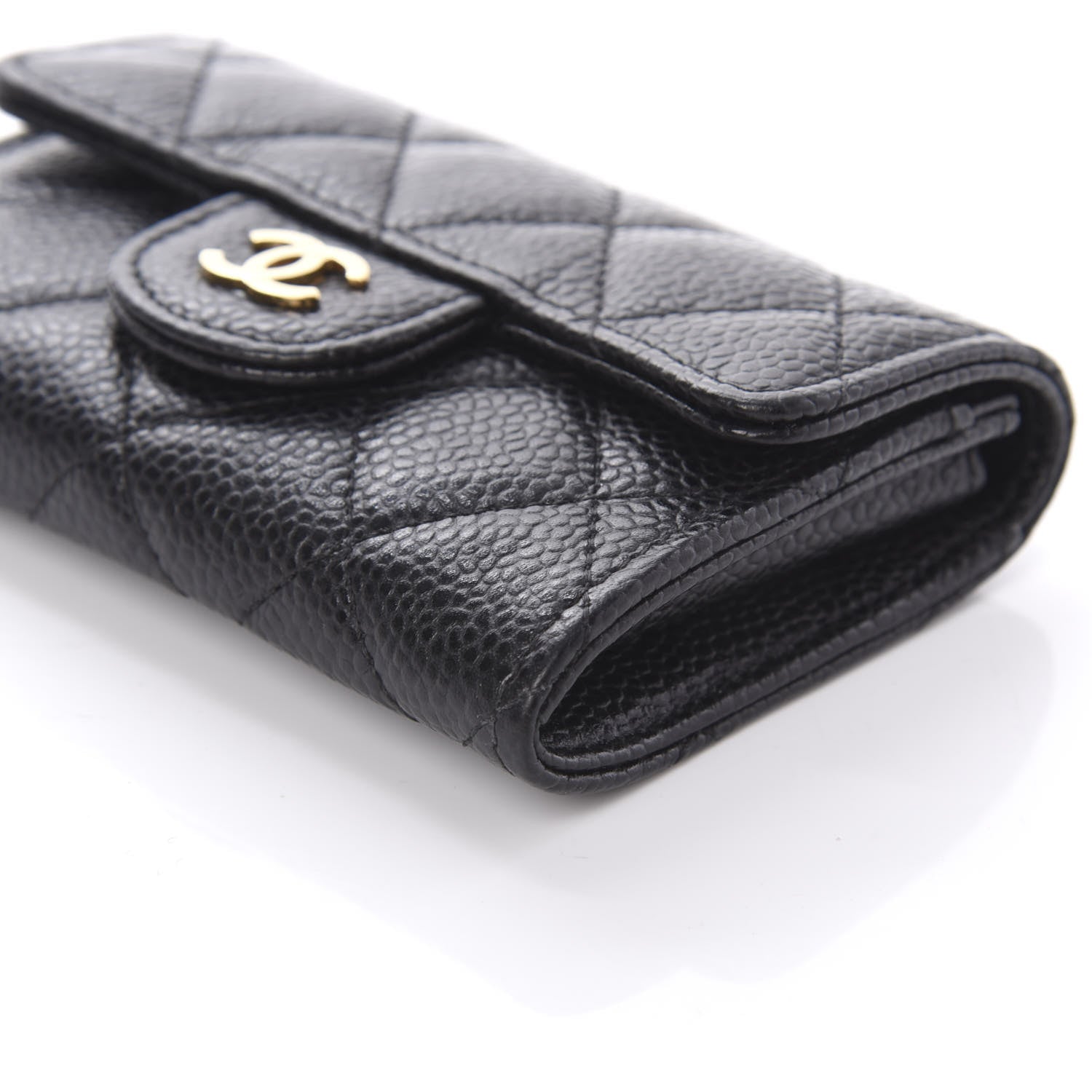 Chanel Caviar Quilted Flap Card Holder Black 7 of 12