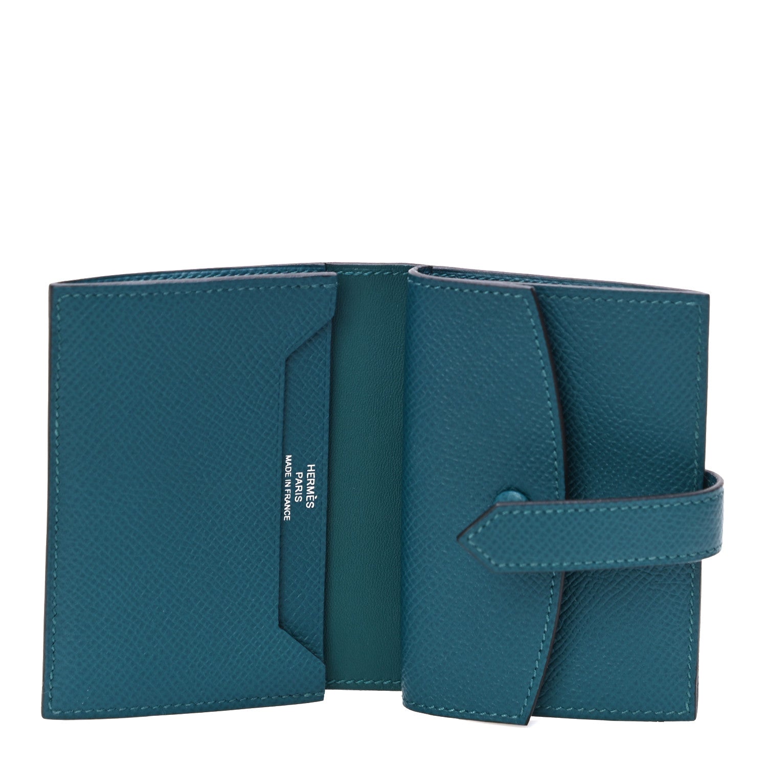 Hermes Epsom Mini Bearn Wallet Vert Bosphore 5 of 10