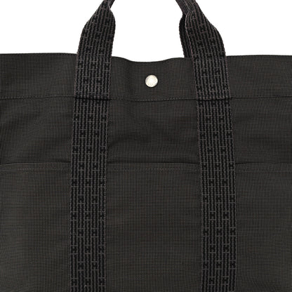 Hermes Toile Fourre Tout MM Grey Black 7 of 9