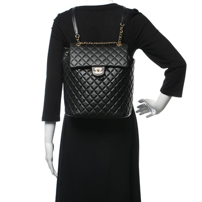 Chanel Lambskin Quilted Large Urban Spirit Backpack Black 2 of 10