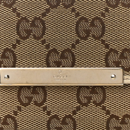 Gucci Monogram Metal Bar French Flap Wallet Off White 7 of 15