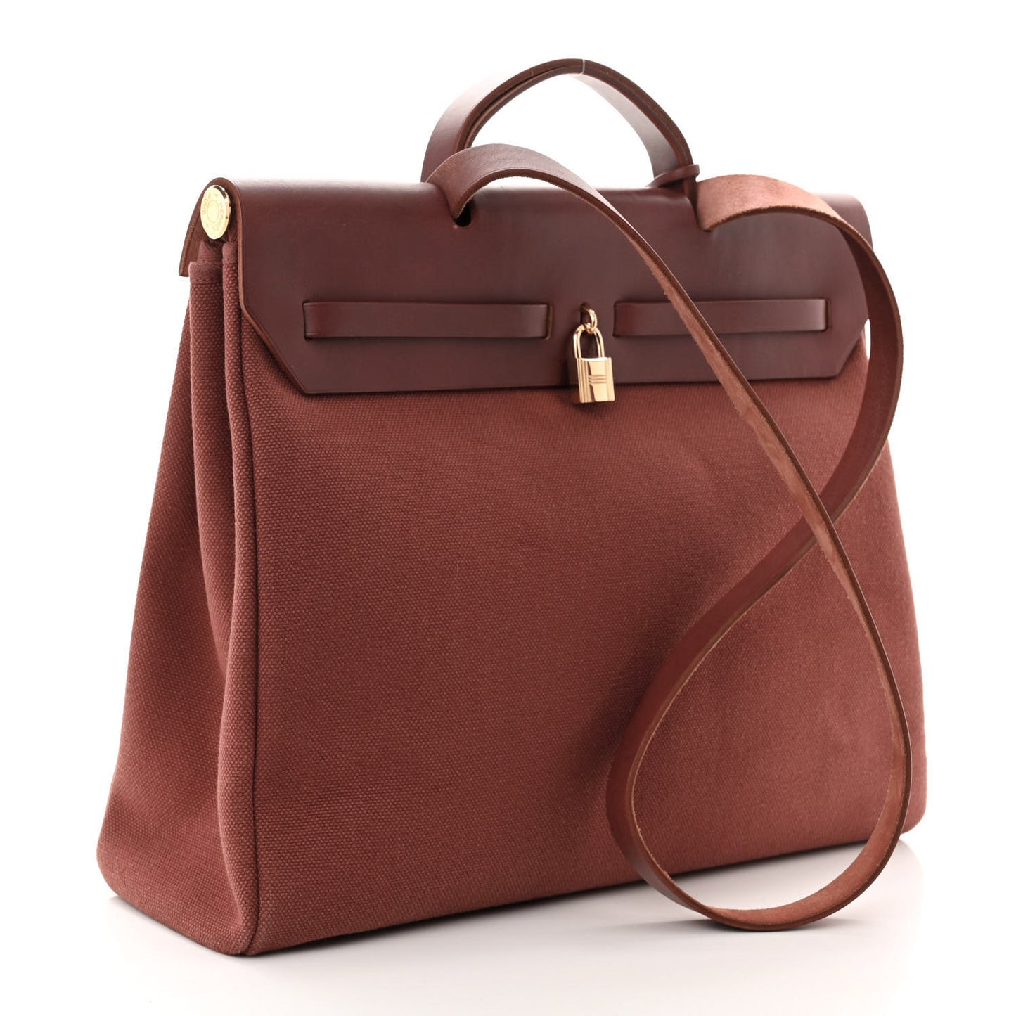 Toile Calfskin Herbag 39 GM Rouge H