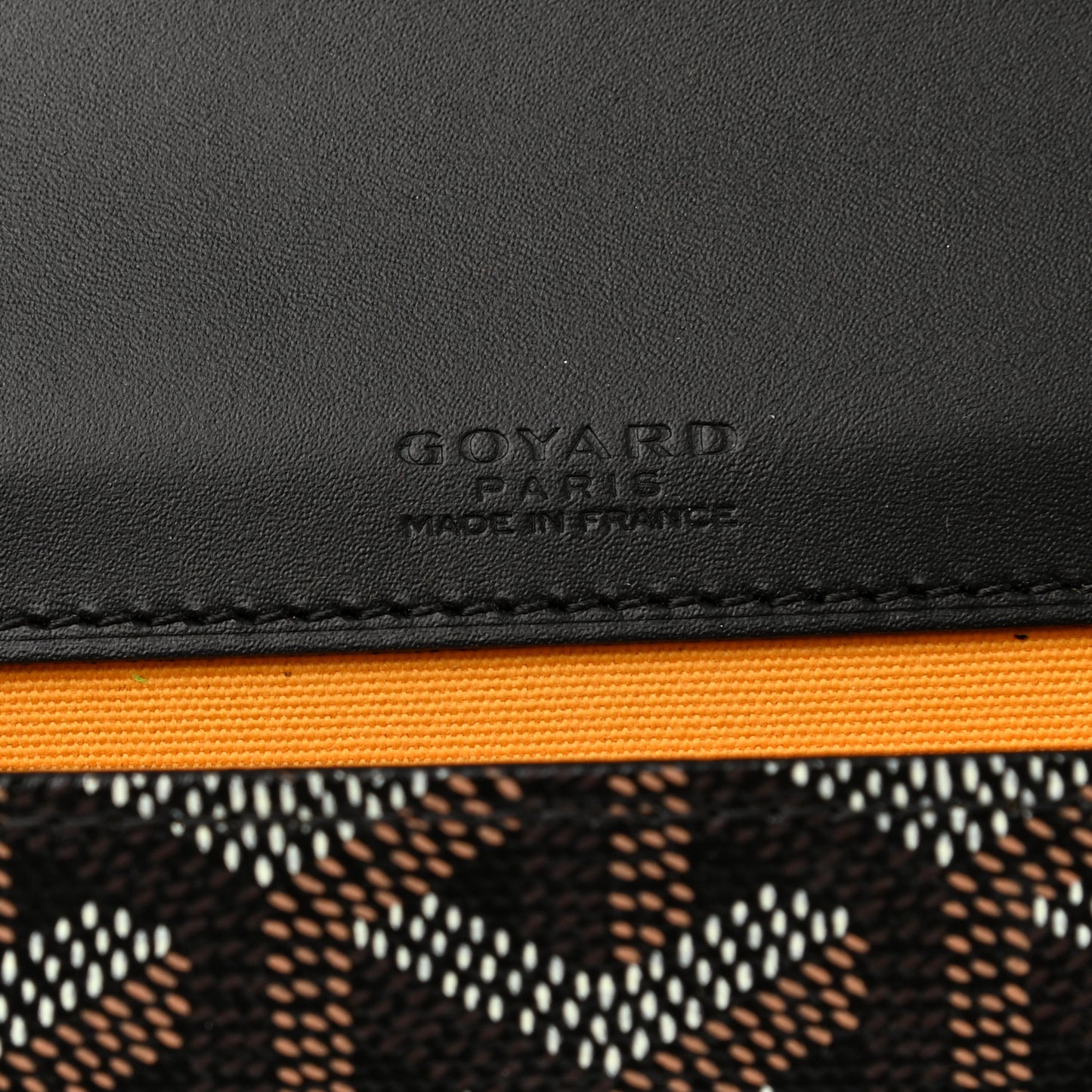 Goyardine Monte Carlo Bois Clutch Black