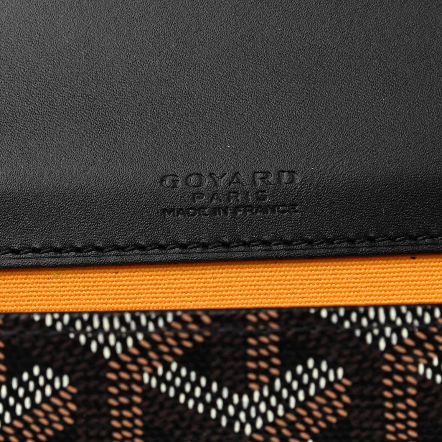 Goyard Goyardine Monte Carlo Bois Clutch Black 9 of 11