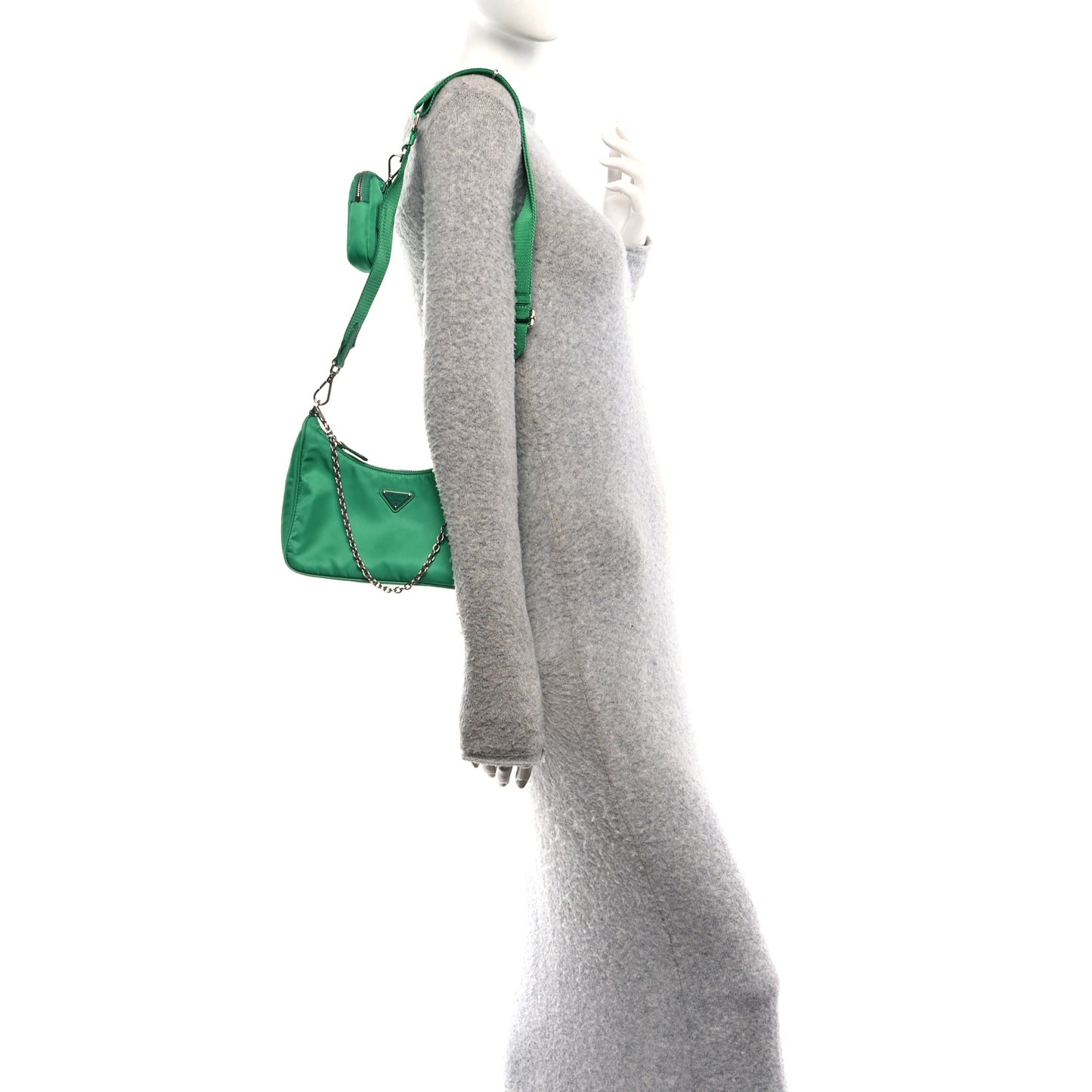 Re-Nylon Re-Edition 2005 Shoulder Bag Menta