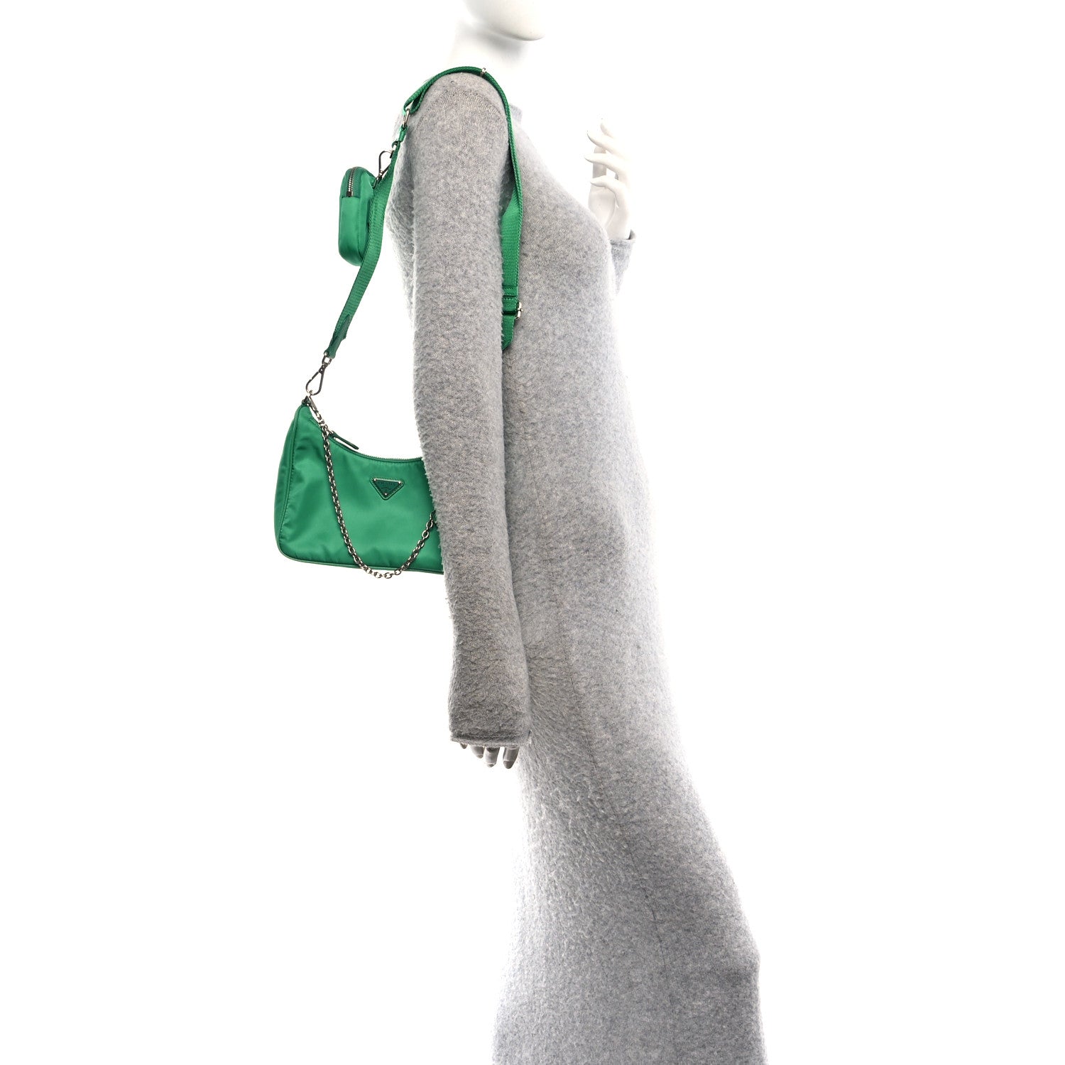 Prada Re-Nylon Re-Edition 2005 Shoulder Bag Menta 2 of 12