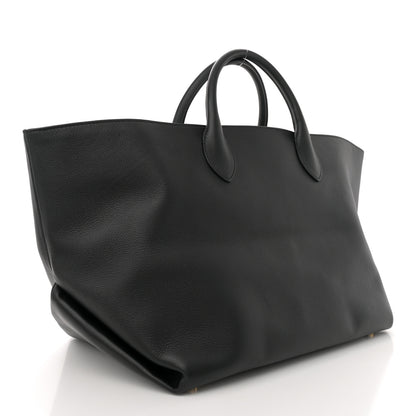 Khaite Smooth Calfskin Medium Amelia East West Tote Black 3 of 9