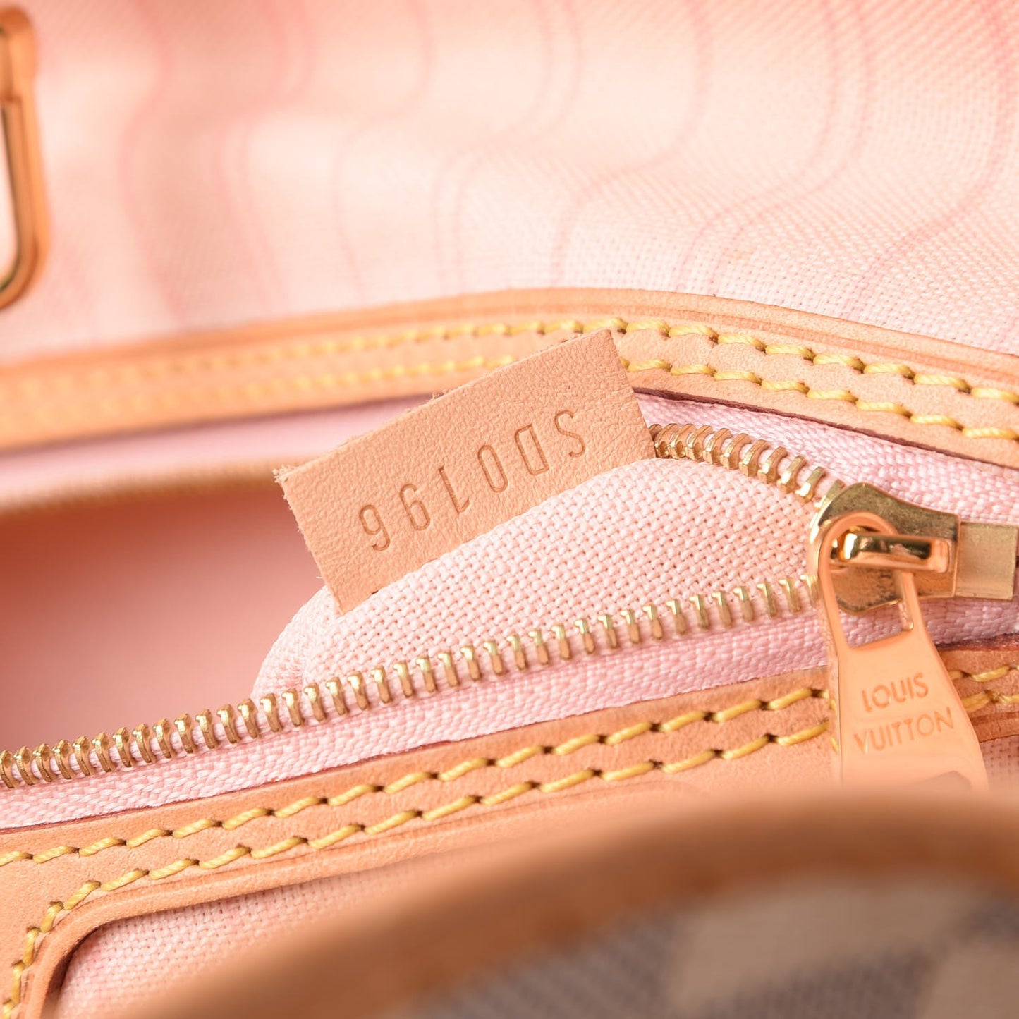 Damier Azur Delightful MM Rose Ballerine