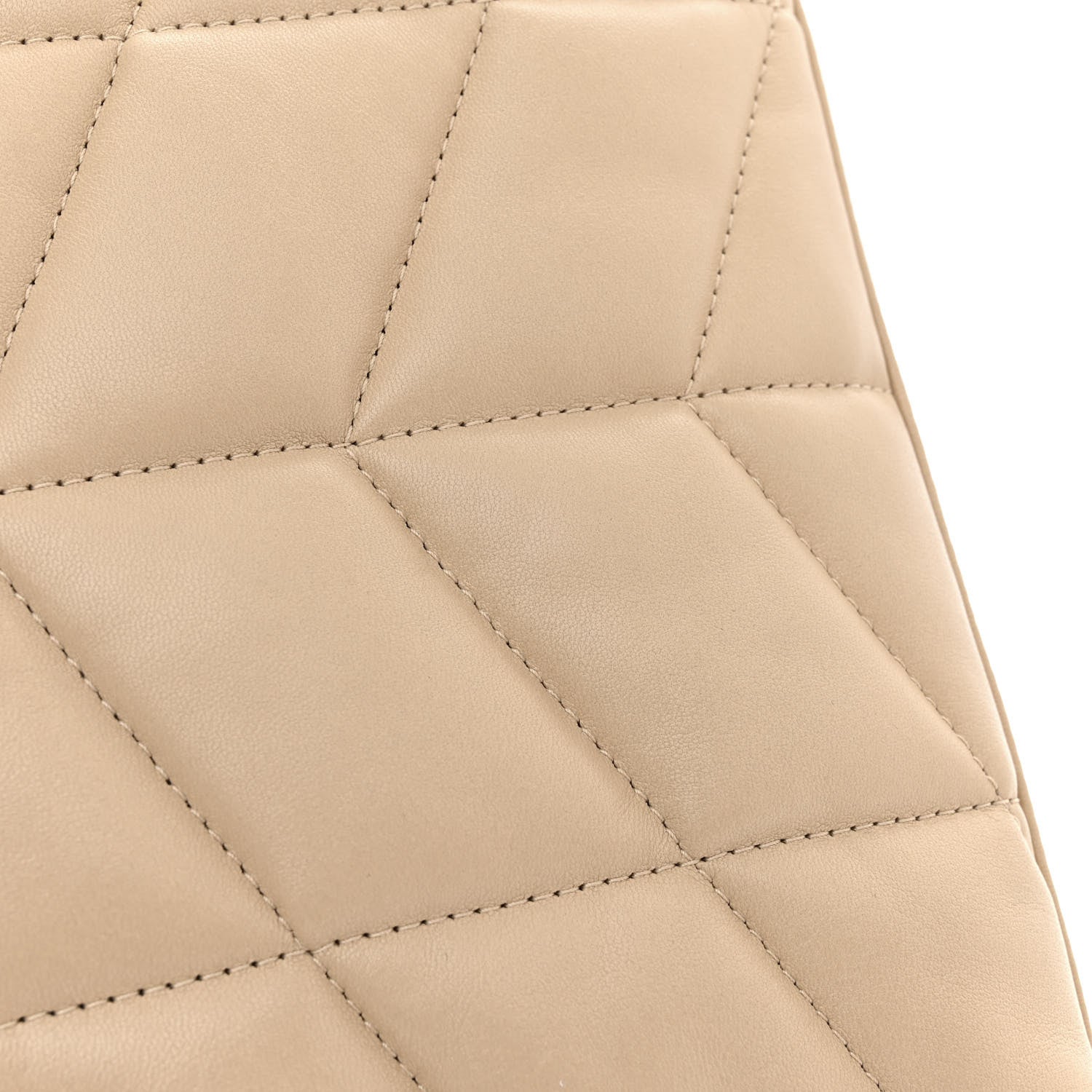 Saint Laurent Lambskin Quilted Toy Loulou Puffer Monogram Chain Satchel Dark Beige 12 of 13
