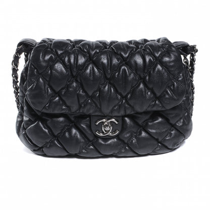 Chanel Lambskin Bubble Quilt Flap Bag Black 1 of 7
