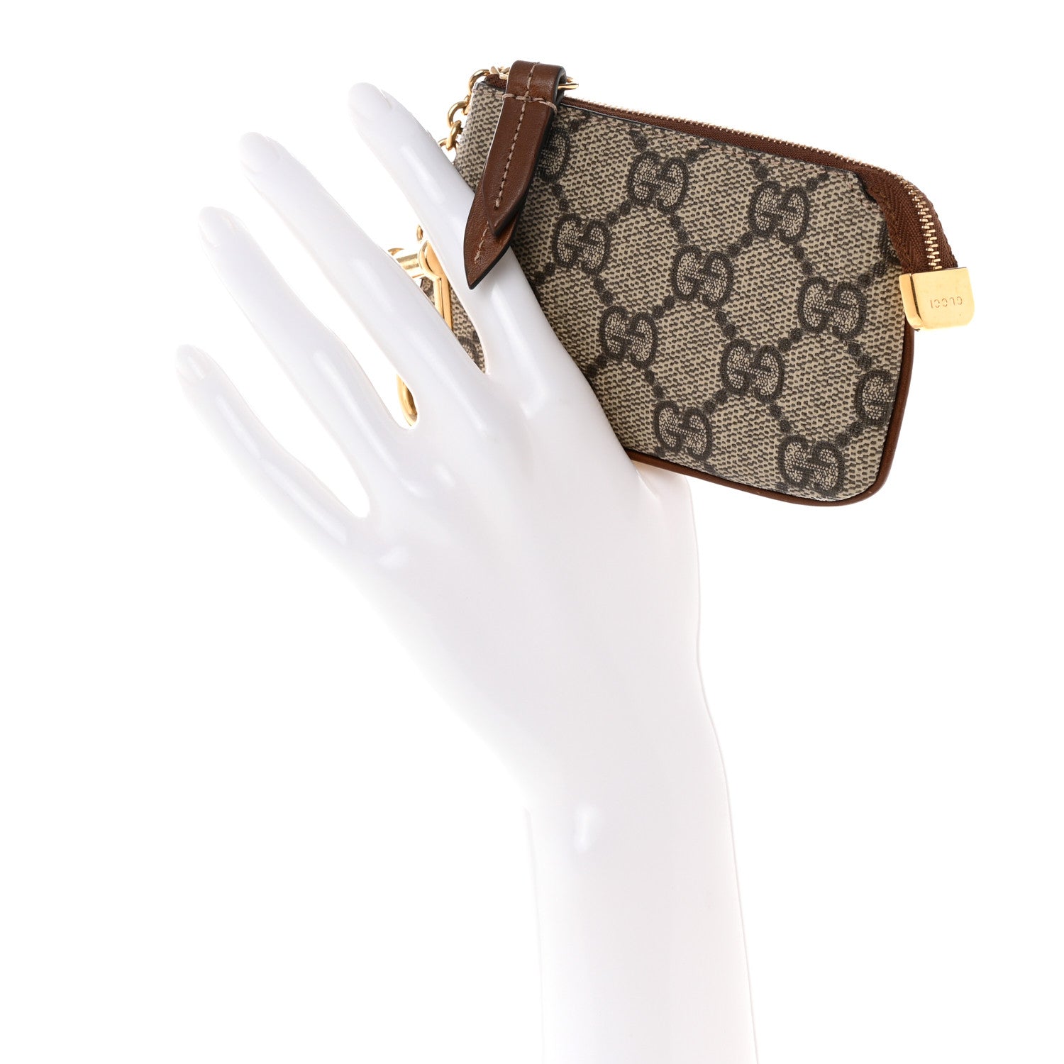 Gucci GG Supreme Monogram Key Case Brown 2 of 9
