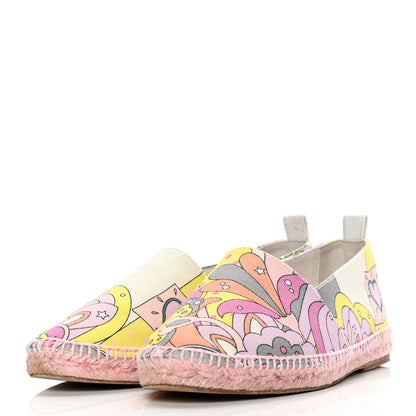 Hermes Printed Canvas Womens Espadrilles 35 Multicolor 3 of 10