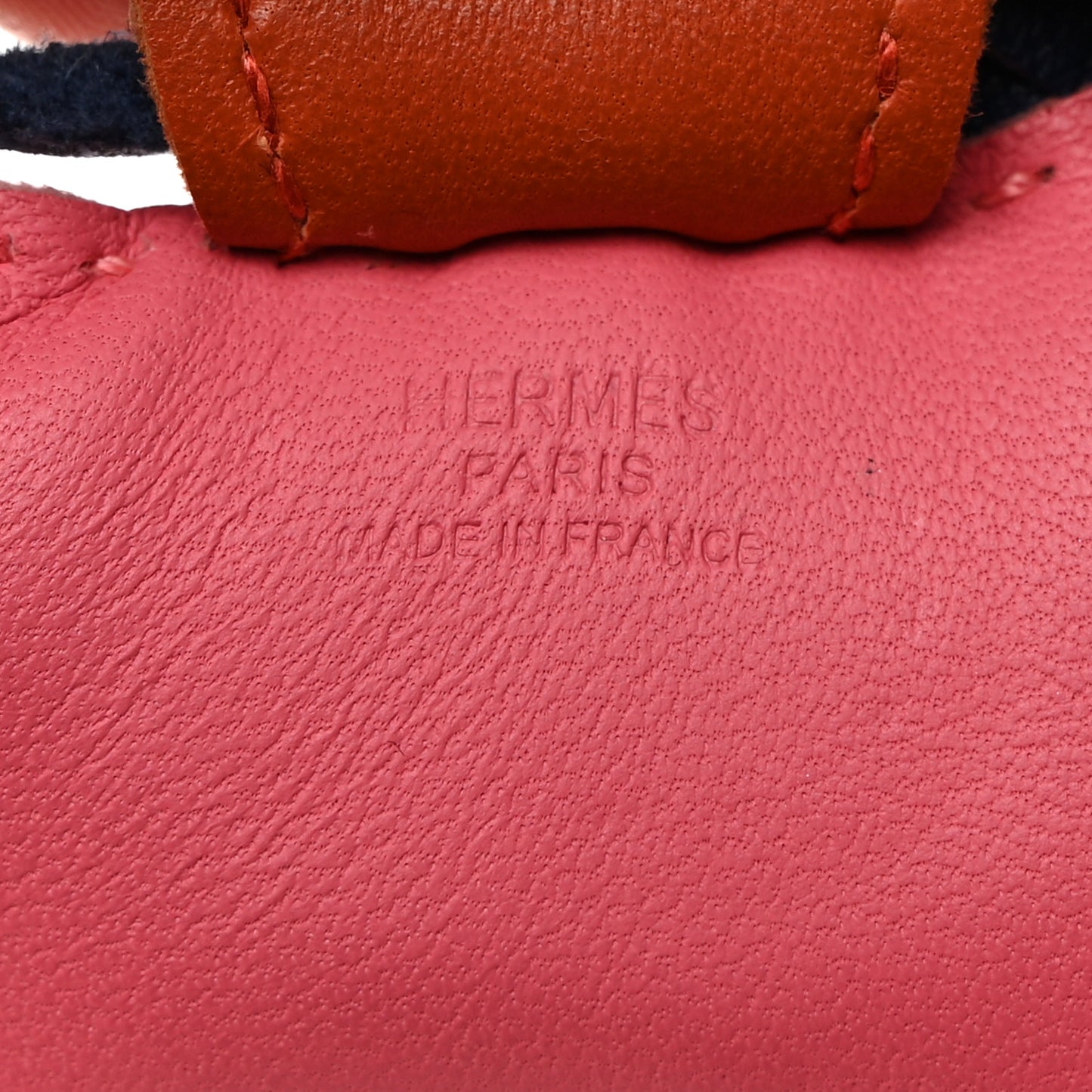 Milo Lambskin Grigri Rodeo Bag Charm PM Rose Azalee Cornaline Bleu De Malte