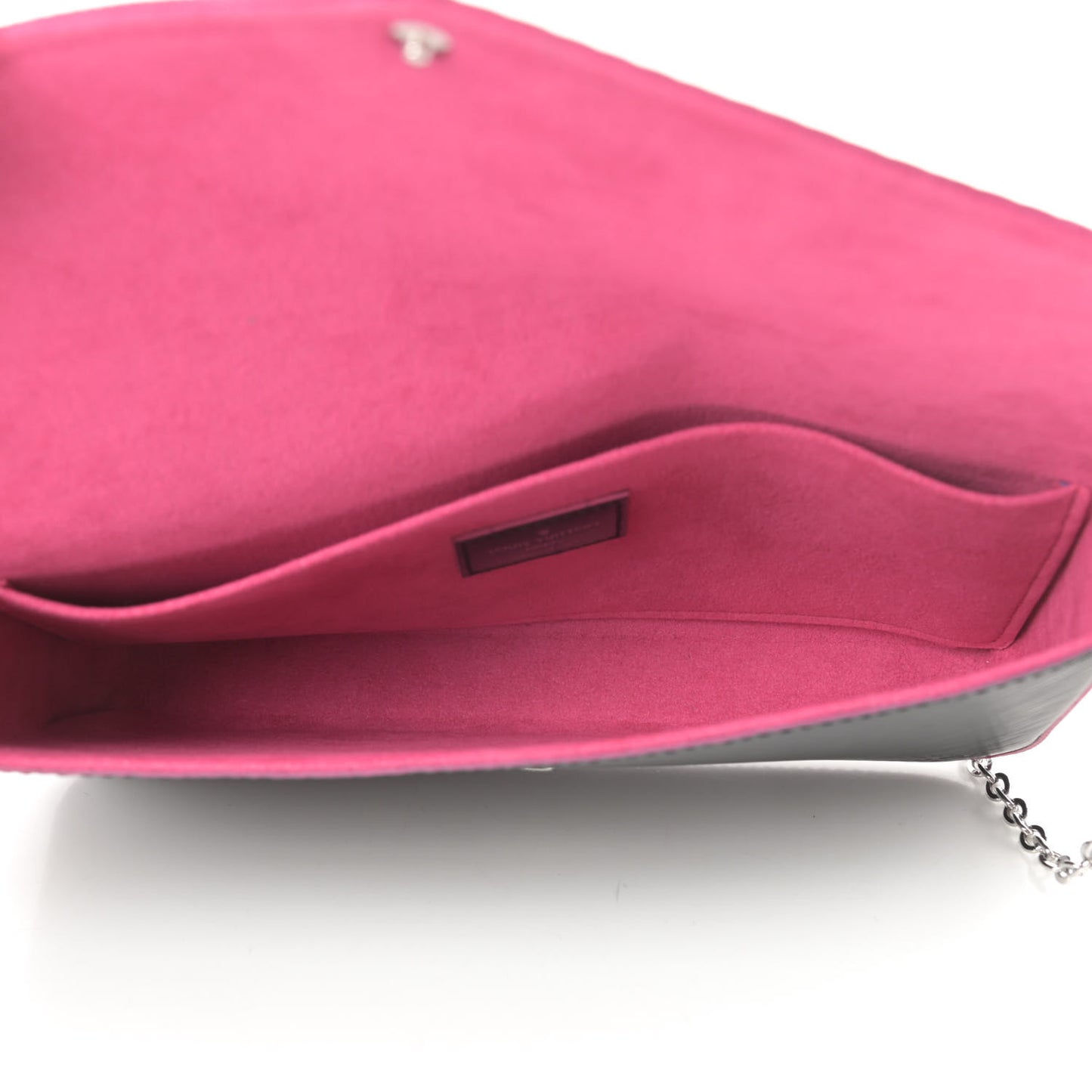 Epi Pochette Felicie Black Hot Pink
