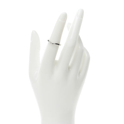 Cartier Platinum 3 Diamond Ballerine Wedding Band Ring 50 5.25 2 of 5