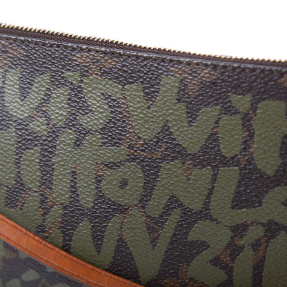 Louis Vuitton Monogram Graffiti Pochette Accessories Kaki 10 of 10