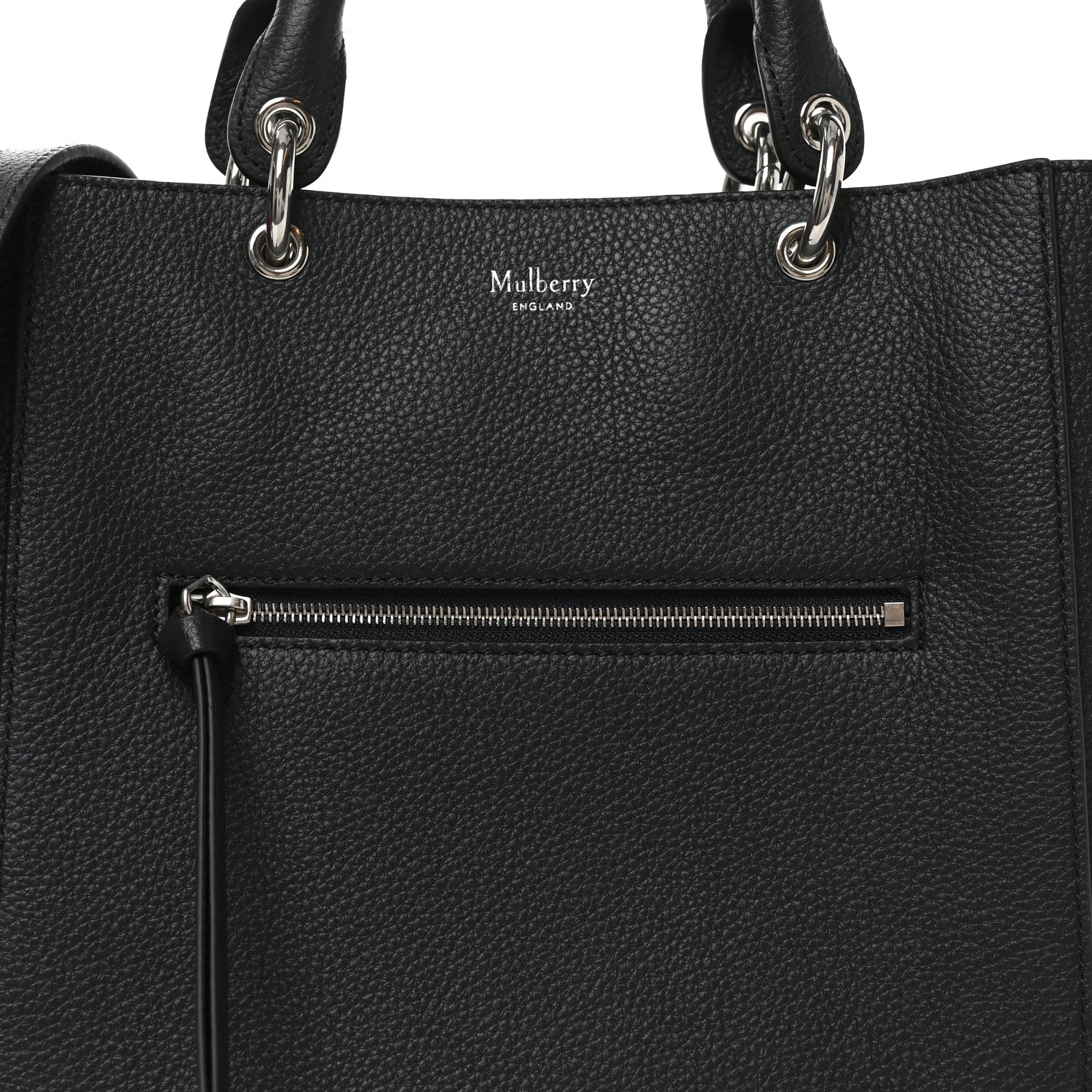 Mulberry Classic Grain Small Maple Tote Black 7 of 9