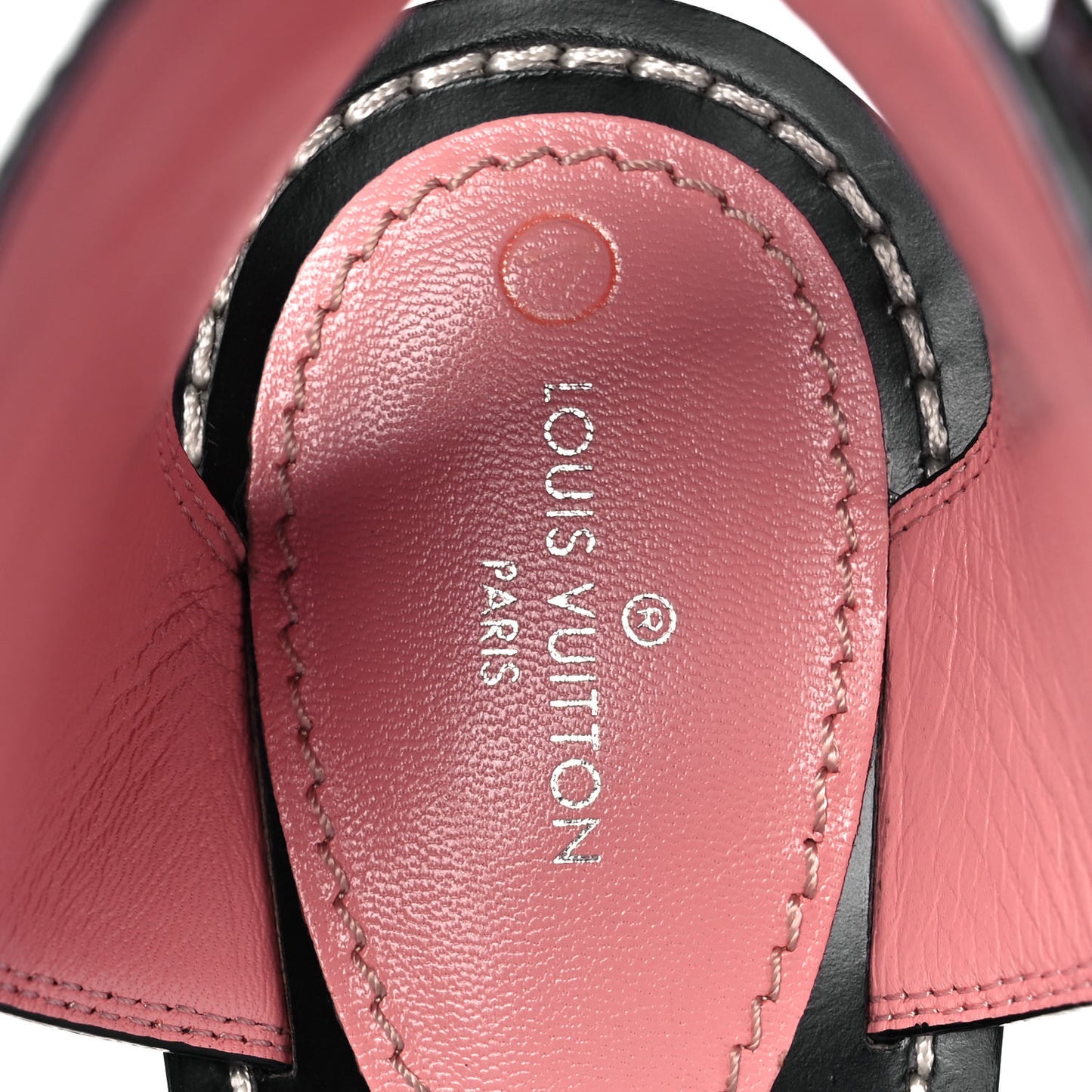 Calfskin Monogram Passenger Sandals 38 Black